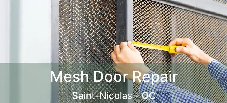  Mesh Door Repair Saint-Nicolas - QC