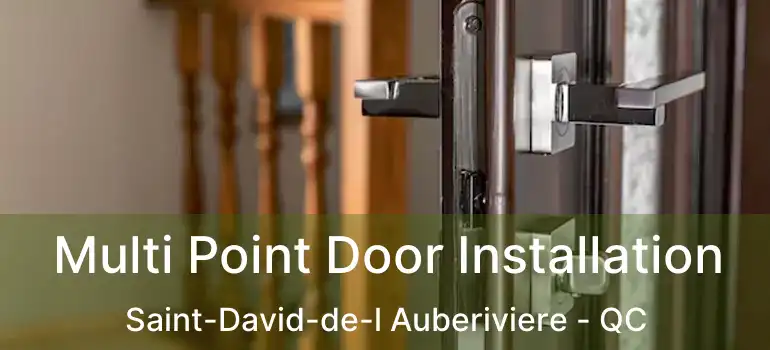  Multi Point Door Installation Saint-David-de-l Auberiviere - QC