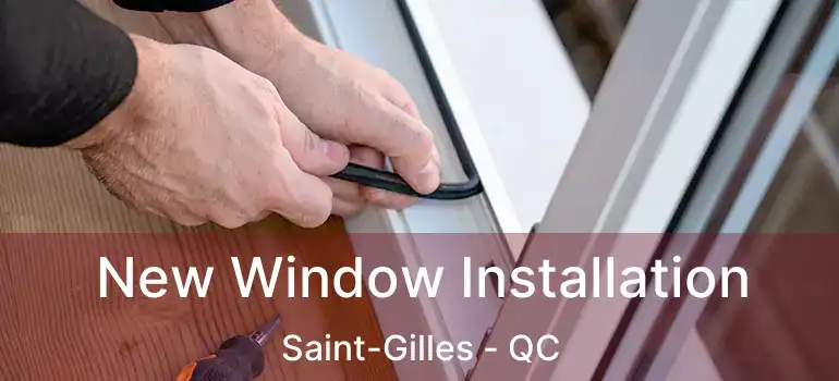  New Window Installation Saint-Gilles - QC