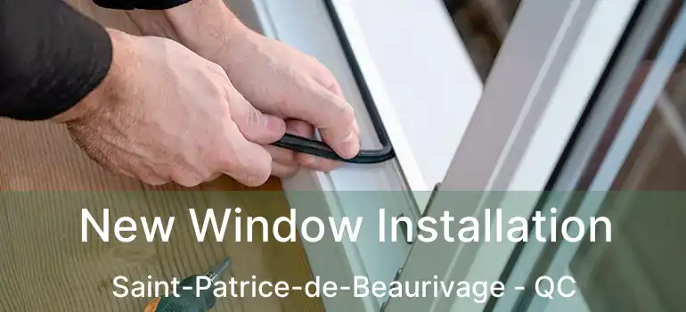  New Window Installation Saint-Patrice-de-Beaurivage - QC