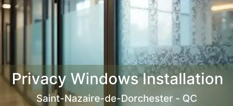  Privacy Windows Installation Saint-Nazaire-de-Dorchester - QC