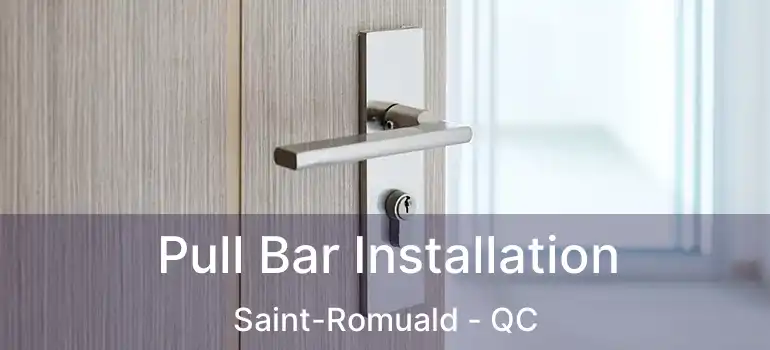  Pull Bar Installation Saint-Romuald - QC