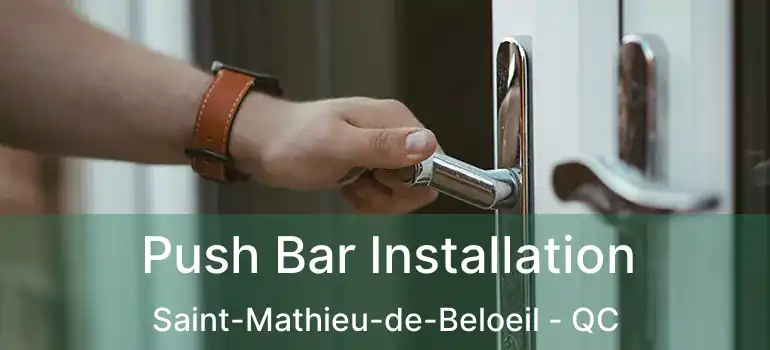 Push Bar Installation Saint-Mathieu-de-Beloeil - QC