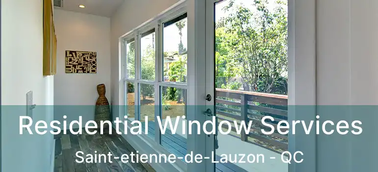  Residential Window Services Saint-etienne-de-Lauzon - QC