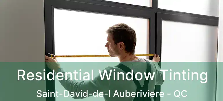  Residential Window Tinting Saint-David-de-l Auberiviere - QC