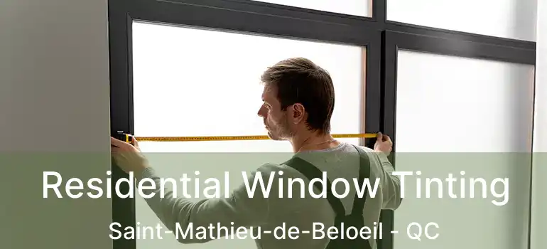  Residential Window Tinting Saint-Mathieu-de-Beloeil - QC
