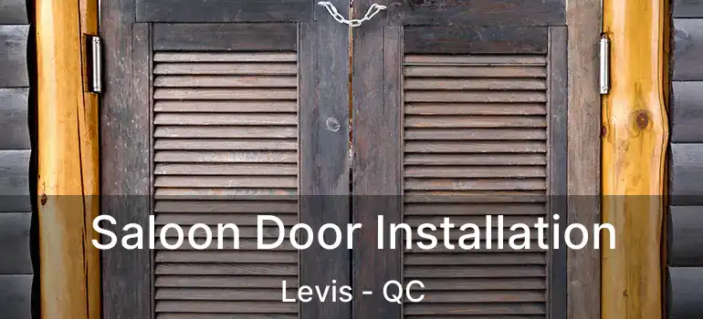  Saloon Door Installation Levis - QC