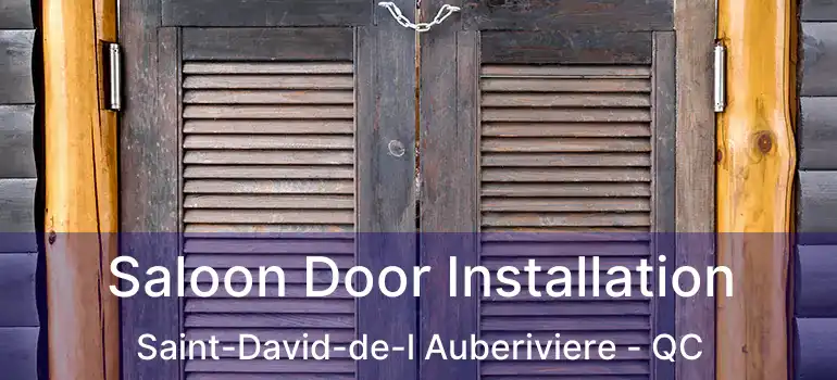  Saloon Door Installation Saint-David-de-l Auberiviere - QC
