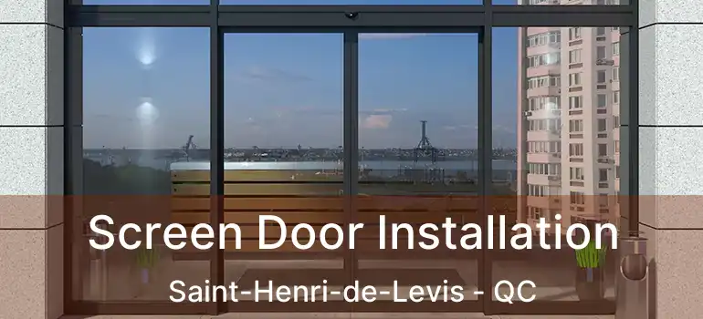  Screen Door Installation Saint-Henri-de-Levis - QC