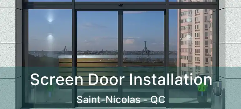  Screen Door Installation Saint-Nicolas - QC
