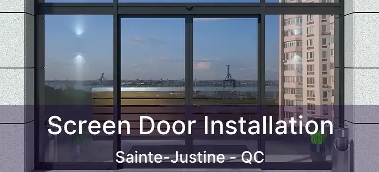  Screen Door Installation Sainte-Justine - QC