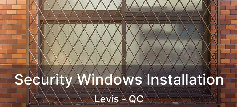  Security Windows Installation Levis - QC