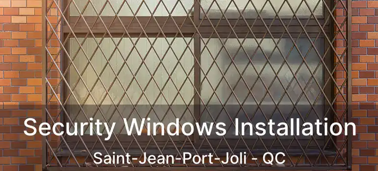  Security Windows Installation Saint-Jean-Port-Joli - QC