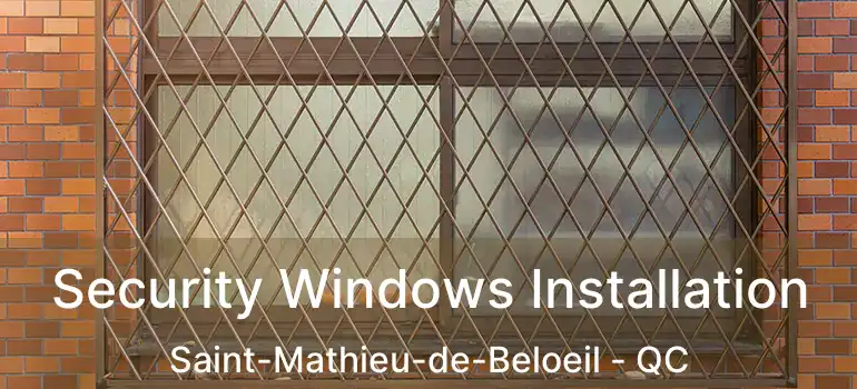  Security Windows Installation Saint-Mathieu-de-Beloeil - QC