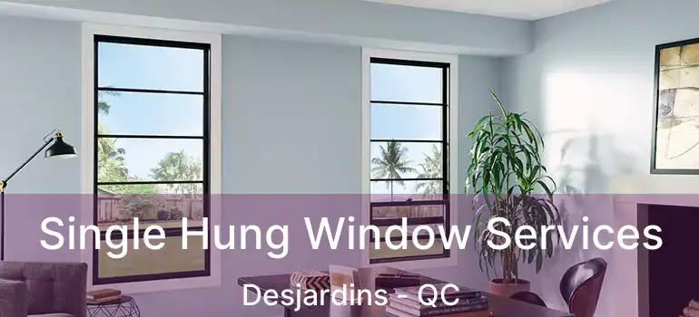  Single Hung Window Services Desjardins - QC