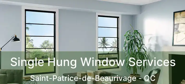  Single Hung Window Services Saint-Patrice-de-Beaurivage - QC