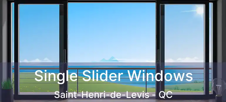  Single Slider Windows Saint-Henri-de-Levis - QC