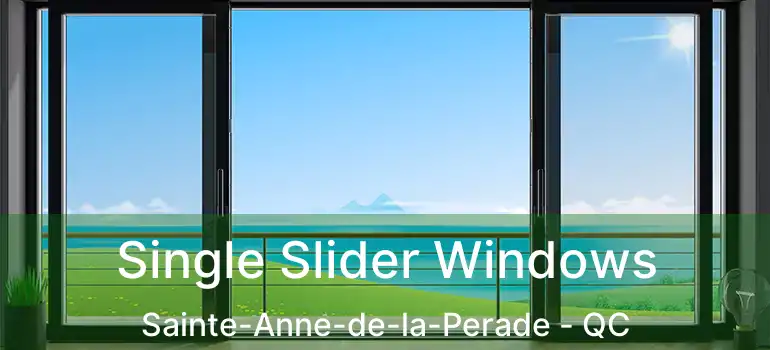  Single Slider Windows Sainte-Anne-de-la-Perade - QC
