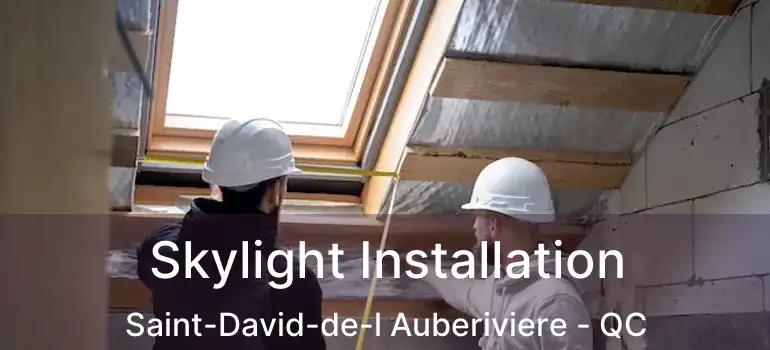  Skylight Installation Saint-David-de-l Auberiviere - QC