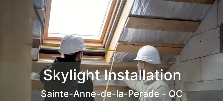  Skylight Installation Sainte-Anne-de-la-Perade - QC