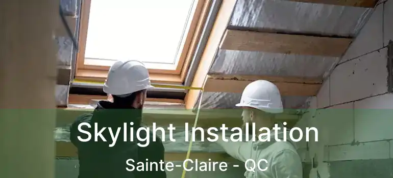  Skylight Installation Sainte-Claire - QC