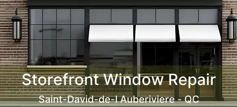  Storefront Window Repair Saint-David-de-l Auberiviere - QC