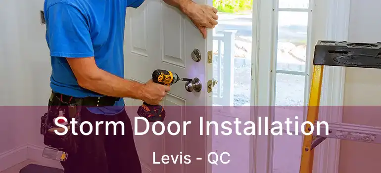  Storm Door Installation Levis - QC