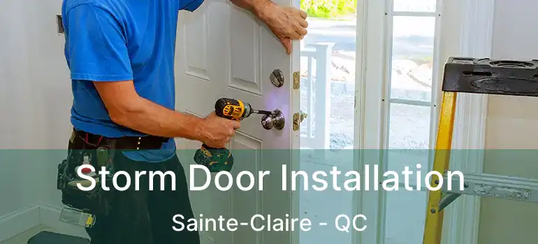 Storm Door Installation Sainte-Claire - QC