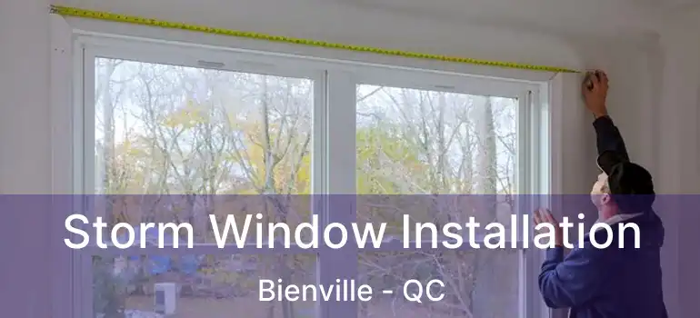  Storm Window Installation Bienville - QC