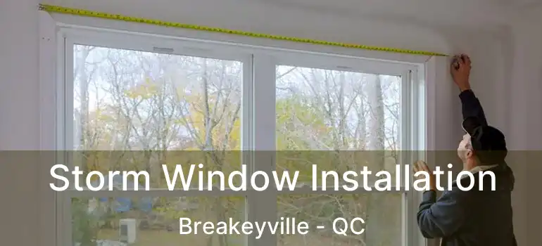  Storm Window Installation Breakeyville - QC