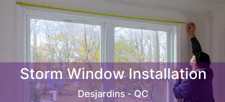  Storm Window Installation Desjardins - QC