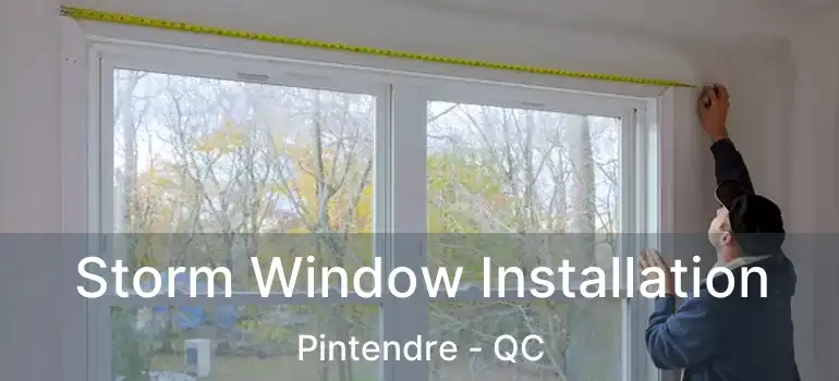  Storm Window Installation Pintendre - QC