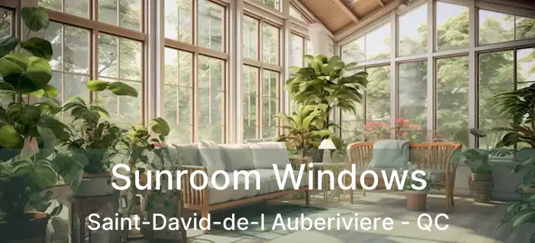 Sunroom Windows Saint-David-de-l Auberiviere - QC