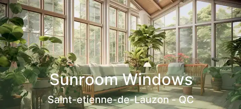  Sunroom Windows Saint-etienne-de-Lauzon - QC