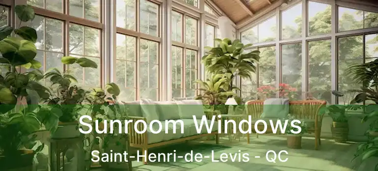  Sunroom Windows Saint-Henri-de-Levis - QC