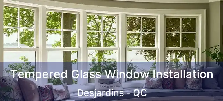  Tempered Glass Window Installation Desjardins - QC