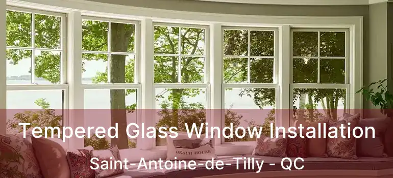  Tempered Glass Window Installation Saint-Antoine-de-Tilly - QC