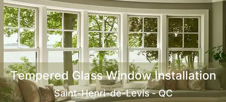  Tempered Glass Window Installation Saint-Henri-de-Levis - QC