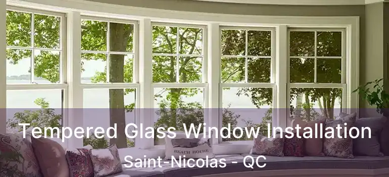  Tempered Glass Window Installation Saint-Nicolas - QC