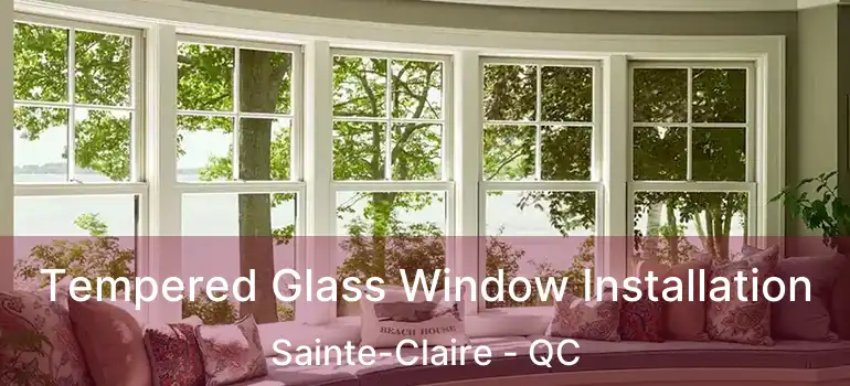 Tempered Glass Window Installation Sainte-Claire - QC