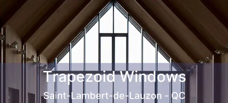  Trapezoid Windows Saint-Lambert-de-Lauzon - QC