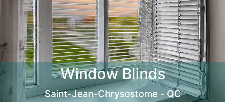  Window Blinds Saint-Jean-Chrysostome - QC