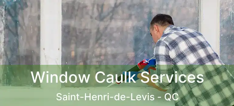  Window Caulk Services Saint-Henri-de-Levis - QC