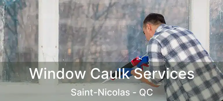  Window Caulk Services Saint-Nicolas - QC
