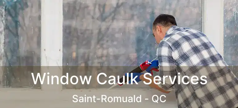  Window Caulk Services Saint-Romuald - QC