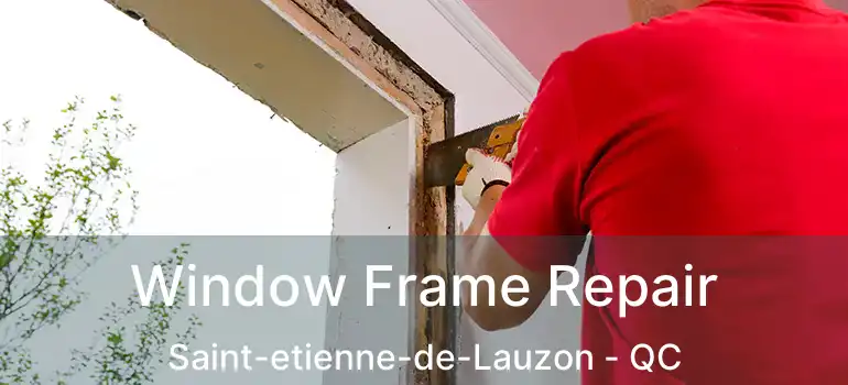  Window Frame Repair Saint-etienne-de-Lauzon - QC