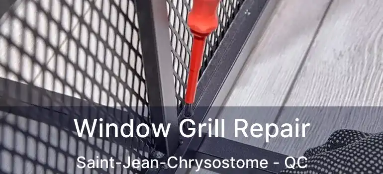  Window Grill Repair Saint-Jean-Chrysostome - QC