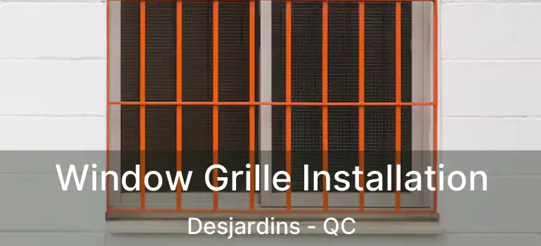  Window Grille Installation Desjardins - QC