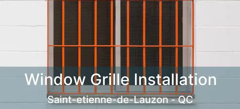  Window Grille Installation Saint-etienne-de-Lauzon - QC