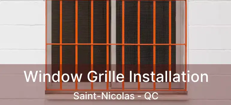  Window Grille Installation Saint-Nicolas - QC